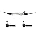 SCITOO Power Steering Rack and Pinion Complete Assembly+Outer Tie Rods fit for Buick Century 1997-2005,For LaCrosse 2005-2009,For Chevrolet Impala 2000-2011 For Pontiac Grand Prix 2005-2008 26056808