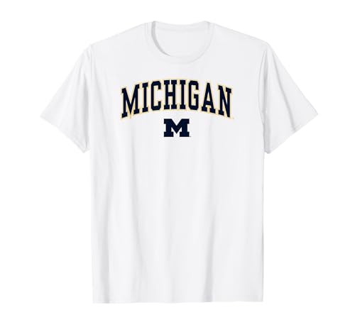 Michigan Wolverines Arch Over White Officially Licensed T-Shirt