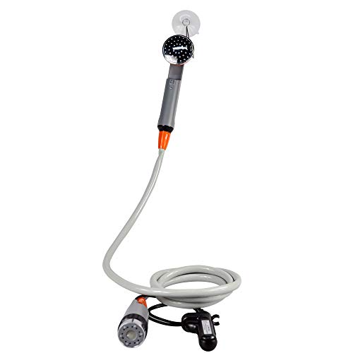 Ducha portátil RGA Update, bomba de mano para camping con batería recargable, impermeable IPX8 para viajes al aire libre, senderismo y lavado de mascotas miniatura 3