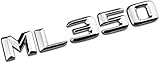 Chrome Shiny Silver ML 350 Car Trunk Rear Letters Word Badge Emblem Letter Decal...