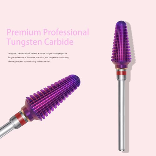 Foret à ongles Tornado rotatif bidirectionnel de 0,9 cm pour retrait sécurisé de gel