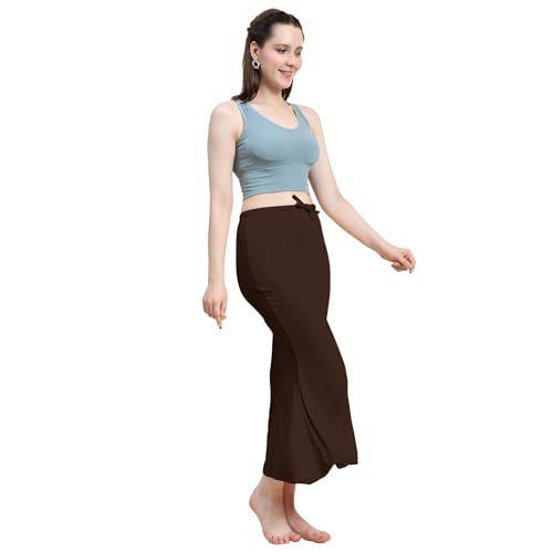 Image of Amazon Brand - Anarva Women Cotton Blended Saree Shapewear Regular Petticoat Skirt For Saree
