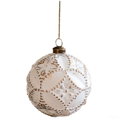 Zilimontt Adorno de copo de nieve de plástico ligero con acabado vintage mate para decoración de árbol de Navidad y exhibición de temporada del hogar (D)