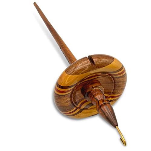 image for Revolution Fibers Premium Artisan Top Whorl Drop Spindle for Beginner 