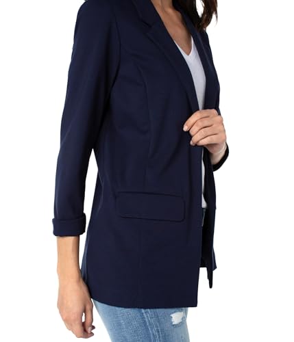Liverpool Women's Petite Boyfriend Blazer with Princess Darts Super Stretch Ponte3