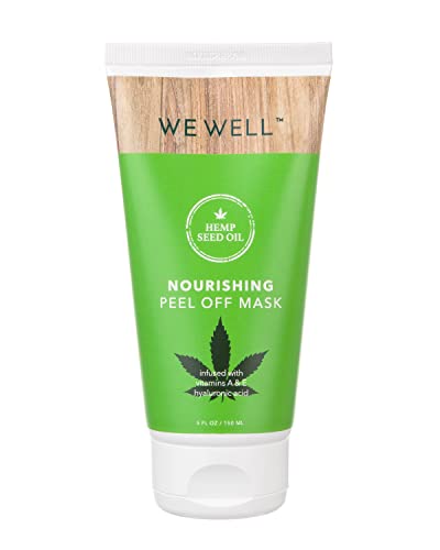 WEWELL Hemp Seed Oil Facial Cleanser Peel Off Mask, 150 mL, 5 FL OZ