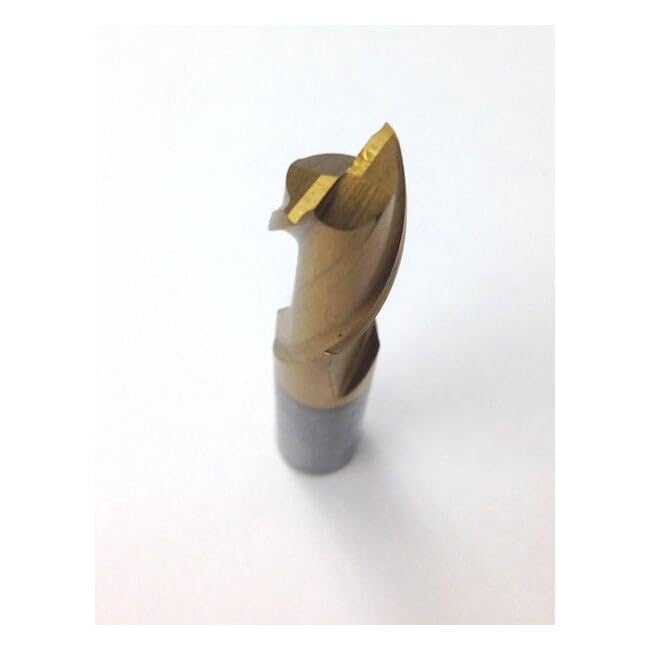 Image of HHIP 5826-0626 5 /8 x 5 /8 inch TiN 2 Flute High Speed Steel Single End Center Cut End Mill