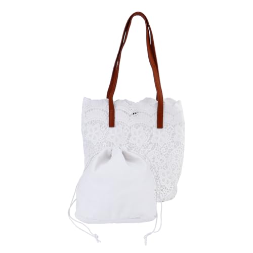 Paquet Bandoulière Polyvalent TOYANDONA avec Broderie Élégante en Coton et Fermeture Magnétique