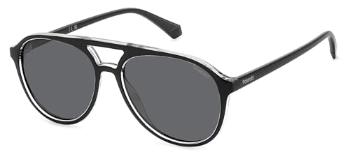 Polaroid PLD 4162/S BLACK/GREY POLARIZED 56/16/145 unisex Sunglasses