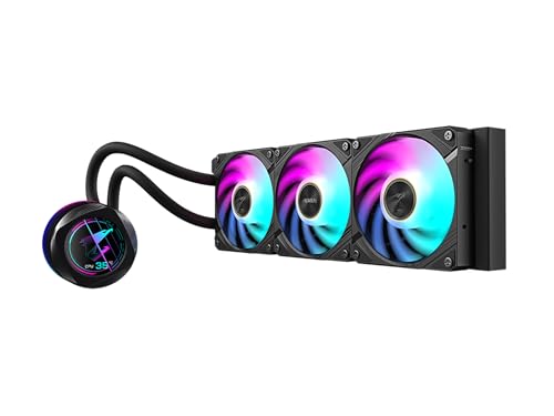 Image of AORUS WATERFORCE X II 360 Liquid CPU Cooler, 360mm Radiator with 3X 120mm Low Noise ARGB Fans, Compatible with Intel LGA1851, LGA1700, and AMD AM5(GP-AORUS WATERFORCE X II 360)
