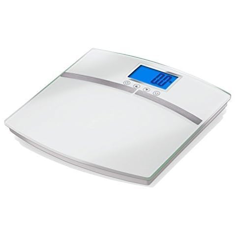 EatSmart Products BMI and Step Off Technology Precision Body Fat Bathroom Scale with 400 Pound Capacity, One Size, White Cover