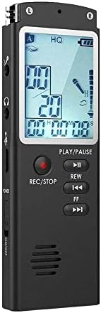 MMX Digital Voice Recorder Voice Activated Recorder with Playback - Upgraded Small Tape Recorder for Lectures, Meetings, Interviews, Mini Audio Recorder USB Charge, MP3