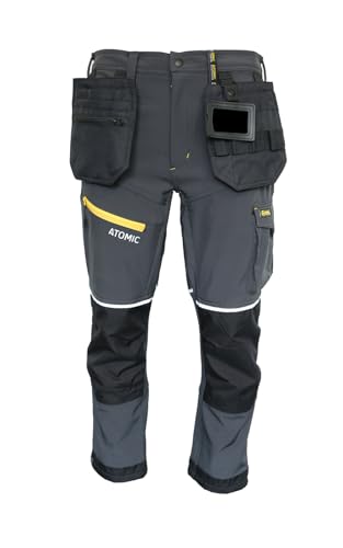 Pantalon de travail fin extensible avec poches holster et genouillères
