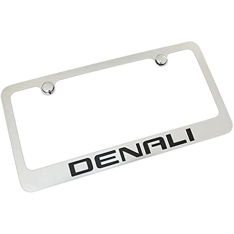GMC Denali Chrome Metal License Plate Frame Cover