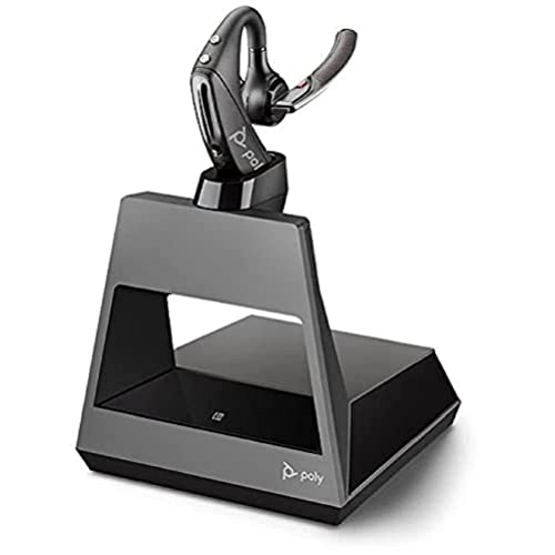 Plantronics - Voyager 5200 Office (Poly) - Bluetooth Over-the-Ear (Mono) Headset - Sound Guard-Noise Canceling Mic-Connects to Deskphone/Mobile, works with Teams, Zoom & more