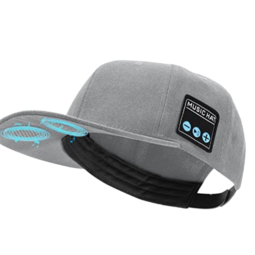 KENANLAN Gorra Bluetooth con, 29 x 24 x 2 sombrero con altavoz Bluetooth 5.0 inalámbrico inteligente altavoz gorra de béisbol hombres mujeres deportes al aire libre fitness (B)