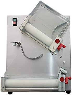 12 inch Dough Sheeter, Commercial Pizza dough roller press, Silver, QMDS-12