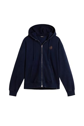 Sweat Desigual Homme Bleu XL : pull décontracté imprimé original - 6