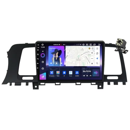 OAUSZC 9' Autoradio Carplay/Android Auto Navegación GPS para Nissan Murano Z51 2008-2014 Android 13 Radio de Coche Estéreo Soporte Control del Volante FM 4G WiFi Bluetooth+Cámara Trasera,Nf7/8+256g