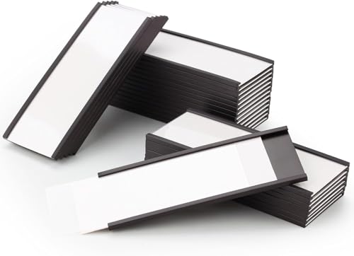 Porte-étiquette magnétique amovible LLPT 5CMx10CM pour étagère métallique et tableau blanc