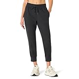Amazon Essentials Pantalones Deportivos Piratas, Ligeros, Suaves y de Alto Rendimiento Mujer, Negro Teñido Multicolor, M