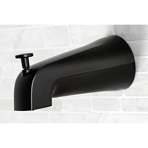 Grifería para bañera y ducha Kingston KB660PL, acabado mate negro, colección vintage, doble manija, construcción de latón de alta calidad para durabilidad y fiabilidad miniatura 4