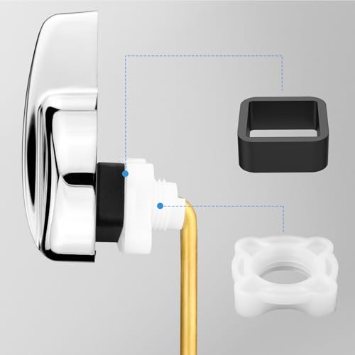 Toilet Handle Replacement Kit, 2-Pack Front Mount Universal Toilet Lever Flush Handle Compatible with American Standard, Kohler, TOTO, Gerber, Mansfield, Glacier Bay Toilet Tanks