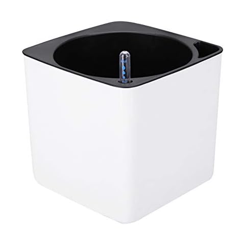 Yangxue Self Watering Planter with Water Level Indicator, Modern Decorative Planter Flower Pot for Office Patio Outdoor Garden Home Cover