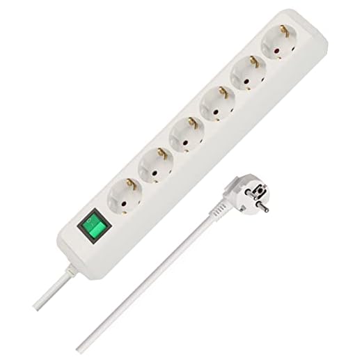 Brennenstuhl Eco-Line, Steckdosenleiste 6-fach (Steckerleiste mit Schalter und 3m Kabel, Mehrfachsteckdose besonders stromsparend) weiß