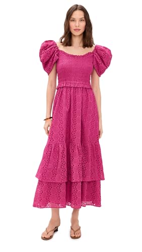 Cleobella Women's x Loverly Grey Fay Maxi Dress, Eyelet, XS