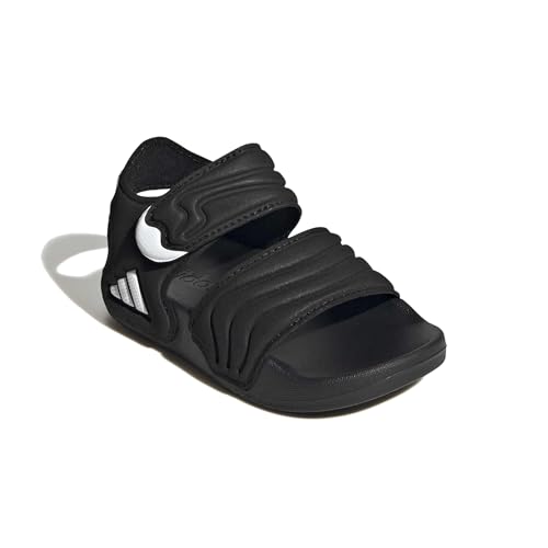 Adidas Unisex - Bimbi 0-24 Adilette Sandal 2 Sandals Infants, Core Black/Core Black/Ftwr White, 23 Eu - 3
