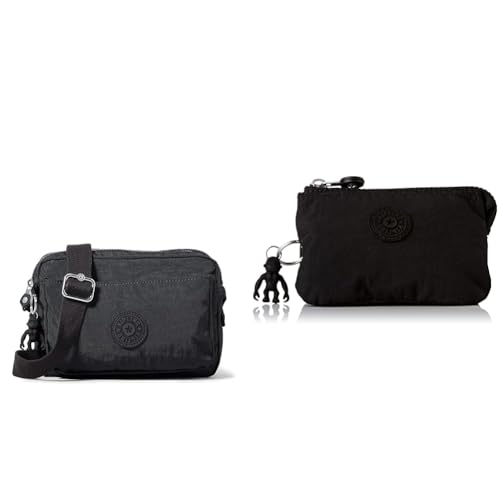 Pouches/Cases Femme Kipling sac à bandoulière noir compact et pochette multifonction