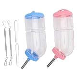 Bouteille d'eau à bille : le tube transparent peut observer directement le volume d'eau dans le tube et dans le temps, fontaine à boire pour animaux de compagnie