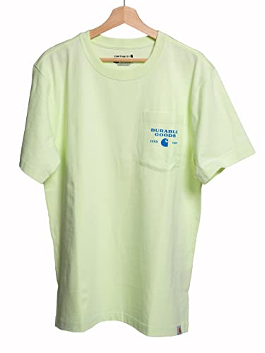 Carhartt Men's Relaxed Fit Heavyweight Short-Sleeve Pocket Logo Graphic T-Shirt, Hint of Lime, Medium - image 5