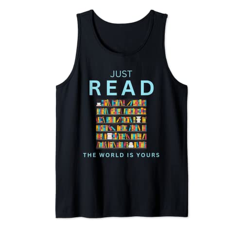 Just read the world is your taecher Student Reading Camiseta sin Mangas