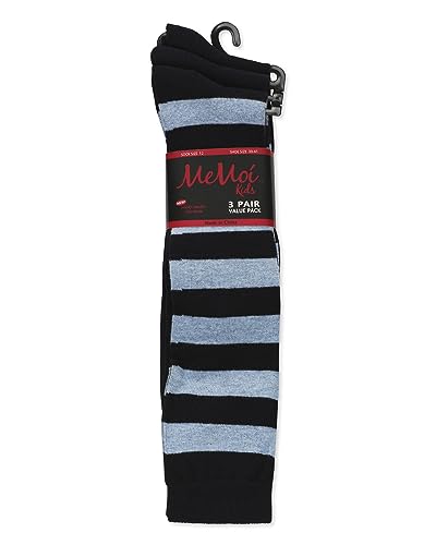 MeMoi Girl's 3 Pair Pack Soft Stripe Knee High Socks2