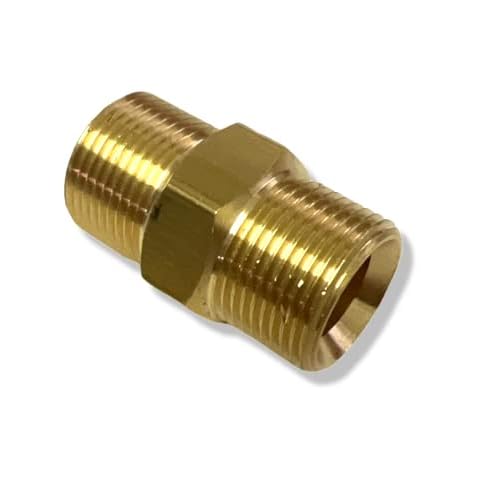 Coupling Hose Connector for Kärcher such as 4.403-002.0 Suitable for Pressure Hoses from Kärcher and Kränzle High Pressure Washer HD & HDS with M22 Thread - without Rubber Cover