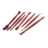 ifundom Teiliges Auto folienwerkzeug Set Rot Langlebiges Pp Material Inkl Tönungsrakel und Film Cutter Praktische Auto zubehör für Blasenentfernung und Präzises Schneiden bei Fenster