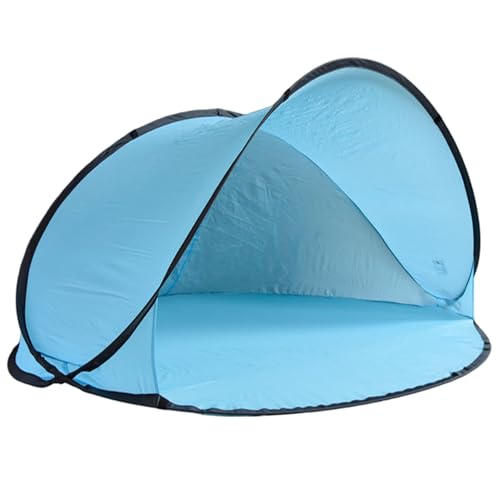 Tente de plage légère pliable bleue - Abri solaire extérieur nomade et compact