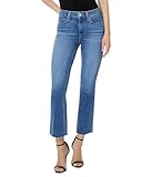 PAIGE Womens Colette Crop Flare Raw Hem Jeans, Starlet, 30 US
