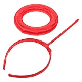 HORIALENCE Engelsstirnband mit Einzigartigem Heiligenschein Design Verstellbar und Bequem aus Leichtem Stoff Rotes Party Kostüm Accessoire für Frauen und Mädchen Beim Cosplay