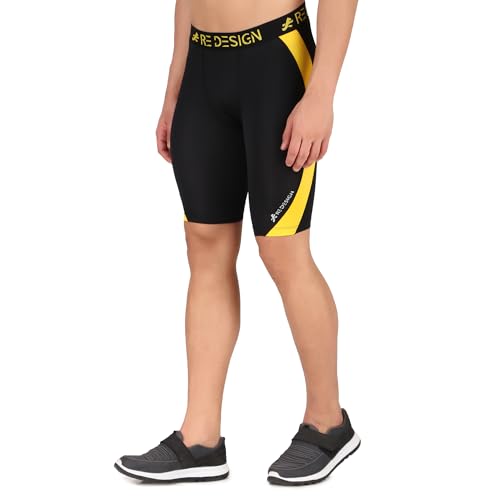 Image of ReDesign Apparels Nylon Compression Shorts Tights for Multi Sports (Color Options)