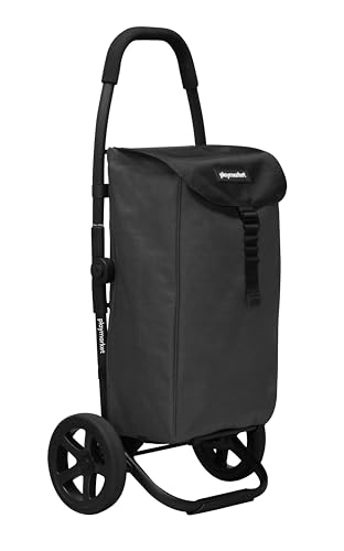 Playmarket Go Two Compact Fresh. Carro de la Compra Ligero y Plegado Compacto. Capacidad 46L (Carbon Grey)