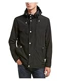 Cole Haan Signature Men's Hooded Rain Jacket, Navy, Large