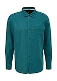 Hemd langarm Leinenmix QS Herren 2144252 Hemd Langarm Leinenmix, Petrol 6735, L