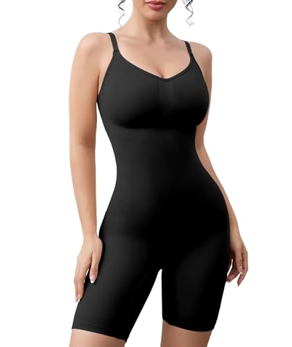 Image of Women's Strapless Shapewear Bodysuit for Women Tummy Control Shapewear, Seamless Body Shaper with Removable Straps