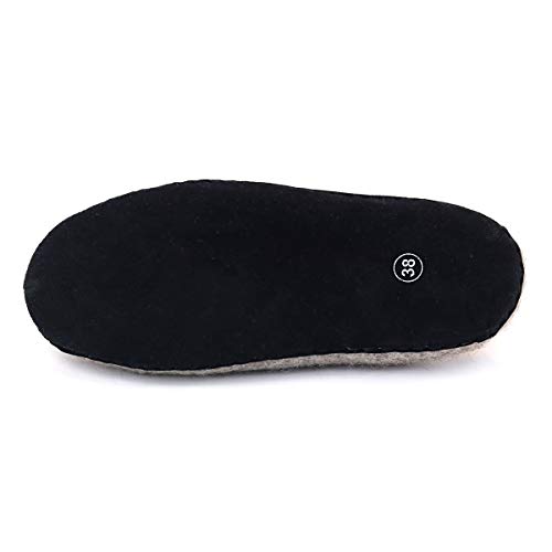 Image of Nootkas Felted Merino Wool 'Astoria' Mule House Slipper for Men and Women