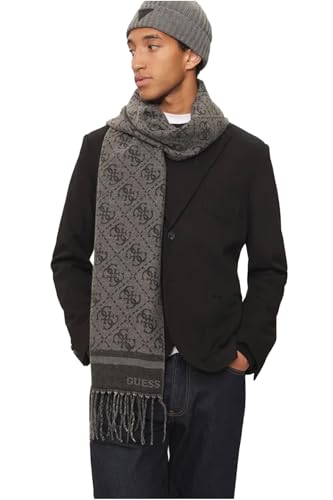 GUESS écharpe Milano Scarf 30X175 Black/Grey gris