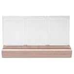 Tiardey Mini Picture Frame Light Up Clear Acrylic Desk Photo Frame 3-Inch 3 Openings for Polaroid Instant Photos for Friends Loved Ones