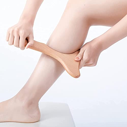 3-In-1 Gua Sha Wooden Massage Tool Set For Lymphatic Drainage, Cellulite Body Shaping Kit, Massage Roller, Fat Remover Massage Roller Stick For Contouring And Body Sculpting, Gua Sha Massage Tool #TOP2
